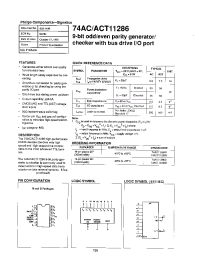 Datasheet 74AC11286N manufacturer Philips