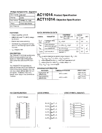 Datasheet 74ACT11014N manufacturer Philips