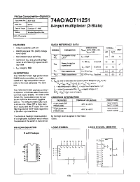 Datasheet 74ACT11251D manufacturer Philips