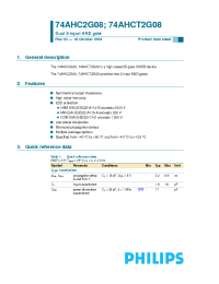 Datasheet 74AHC2G08DC manufacturer Philips