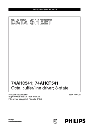 Datasheet 74AHC541D manufacturer Philips