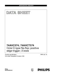 Datasheet 74AHC574D manufacturer Philips
