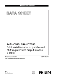Datasheet 74AHC595D manufacturer Philips
