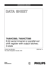 Datasheet 74AHC595PW производства Philips