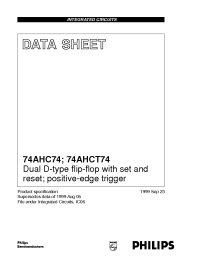 Datasheet 74AHC74PW manufacturer Philips