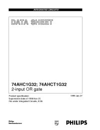 Datasheet 74AHCT1G32 manufacturer Philips