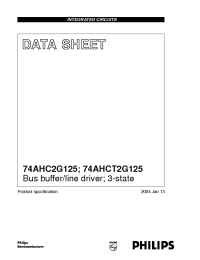 Datasheet 74AHCT2G125DP manufacturer Philips