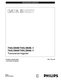 Datasheet 74ALS646-1D manufacturer Philips