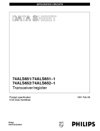 Datasheet 74ALS651-1N manufacturer Philips