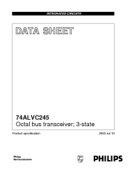Datasheet 74ALVC245D manufacturer Philips