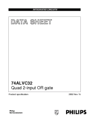 Datasheet 74ALVC32D manufacturer Philips