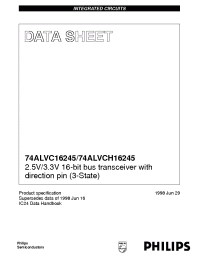 Datasheet 74ALVCH16245 manufacturer Philips