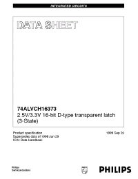 Datasheet 74ALVCH16373DL производства Philips