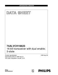 Datasheet 74ALVCH16623DL manufacturer Philips