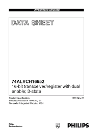 Datasheet 74ALVCH16652DGG manufacturer Philips