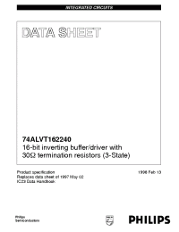 Datasheet 74ALVT162240DL производства Philips