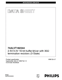 Datasheet 74ALVT162244DL manufacturer Philips