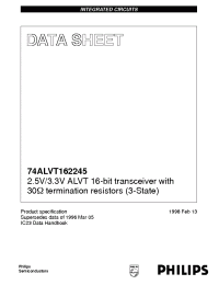 Datasheet 74ALVT162245DL manufacturer Philips