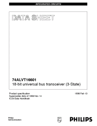 Datasheet 74ALVT16601 manufacturer Philips
