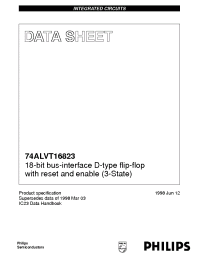 Datasheet 74ALVT16823 manufacturer Philips
