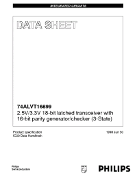 Datasheet 74ALVT16899DGG manufacturer Philips