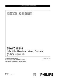 Datasheet 74AVC16244 производства Philips