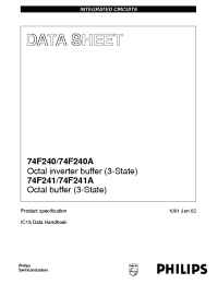 Datasheet 74F241 manufacturer Philips