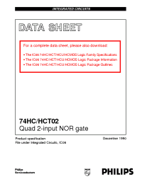 Datasheet 74HC02DB manufacturer Philips