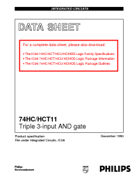 Datasheet 74HC11 производства Philips