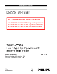 Datasheet 74HC174PW manufacturer Philips