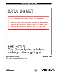 Datasheet 74HC377N manufacturer Philips