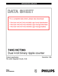 Datasheet 74HC393PW manufacturer Philips