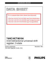 Datasheet 74HC40104 manufacturer Philips