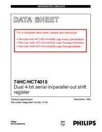 Datasheet 74HC4015 manufacturer Philips