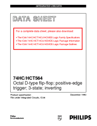 Datasheet 74HC564N производства Philips