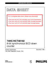 Datasheet 74HC/HCT40102 manufacturer Philips