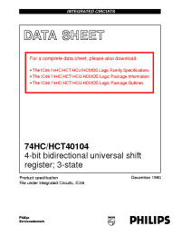 Datasheet 74HC/HCT40104 manufacturer Philips