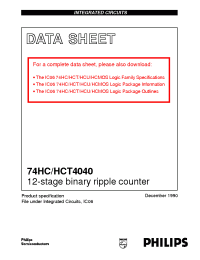 Datasheet 74HC/HCT4040 производства Philips