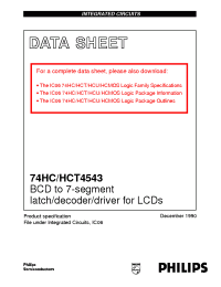 Datasheet 74HC/HCT4543 производства Philips