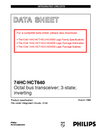 Datasheet 74HC/HCT640 manufacturer Philips