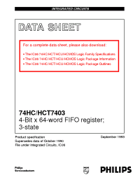 Datasheet 74HC/HCT7403 производства Philips