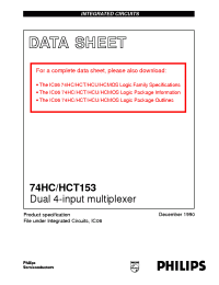 Datasheet 74HCT153N производства Philips