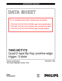 Datasheet 74HCT173NB производства Philips