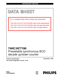 Datasheet 74HCT190D производства Philips