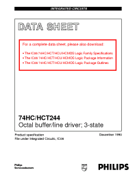 Datasheet 74HCT244 manufacturer Philips