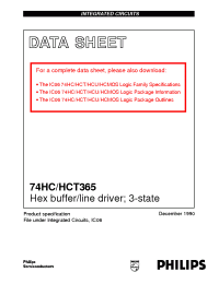Datasheet 74HCT365NB производства Philips