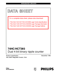 Datasheet 74HCT393DB manufacturer Philips
