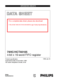 Datasheet 74HCT40105DB manufacturer Philips