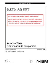 Datasheet 74HCT688DB manufacturer Philips