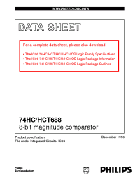 Datasheet 74HCT688PW manufacturer Philips